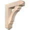Ekena Millwork Olympic Arts and Crafts Smooth Bracket w/ Offset Brace, Douglas Fir, 7 1/2"W x 28"D x 32"H BKT0806X28X32OLY03SDF - alternate 1